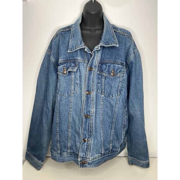 Vintage Iron Range Yellow Jackets Outdoor Expedition Denim Jacket Retro Size XXL - Picture 3 of 10